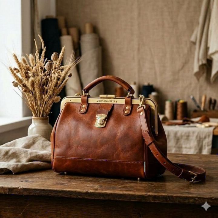 Bolsa Baú Flora - Rosana Reis Ateliê